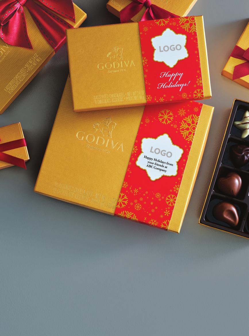 Complete the look with a GODIVA gift bag and our special tissue paper. 5 NEW!
