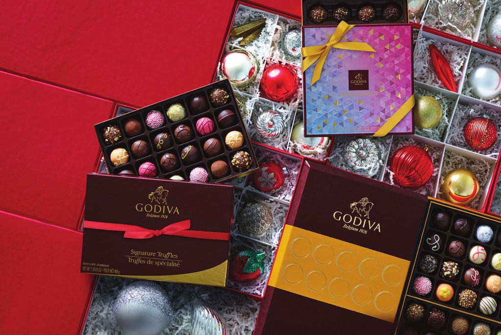 G O D IVA HO LIDAY CLA SSIC S Truffles They ll Treasure B GODIVA s beautiful, bite-size chocolate delights are sure to make them smile. A.