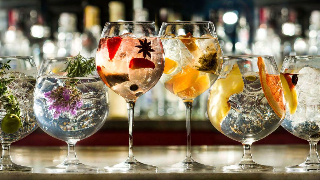 Gin Palace Perfectly served as doubles... Bloom Gin 6.25 Elderflower Fever-tree, strawberries Beefeater24 6.25 Lemon Fever-tree, lemon zest and twist Edinburgh Gin 6.