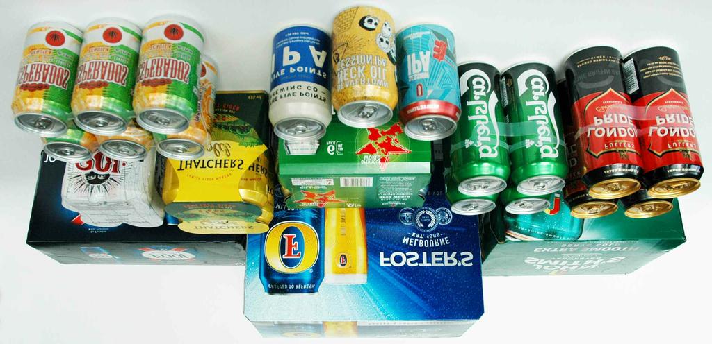 Take-home beer - by pack type Can's share of the total market remained static in 2016, with glass bottles gaining 1% share from PET bottles.
