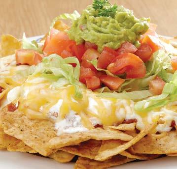 90 ~ HOT or NOT - The choice is yours! Smothered in zippy salsa, sticky cheese, chunky cottage cheese and guacamole.