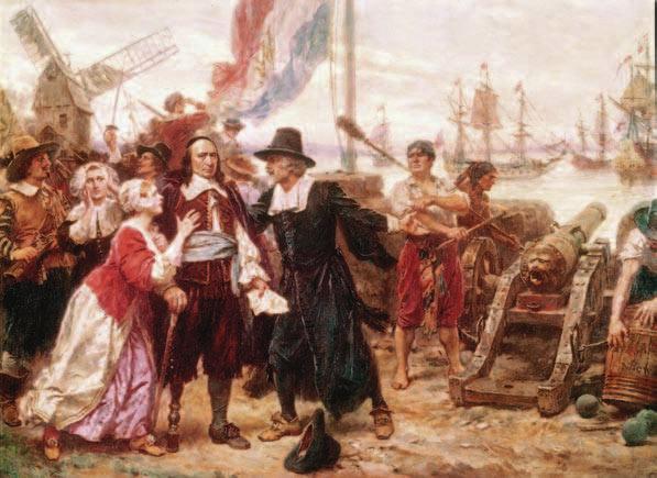 The Dutch founded New Netherland in 1613 as a trading post for exchanging furs with the Iroquois.