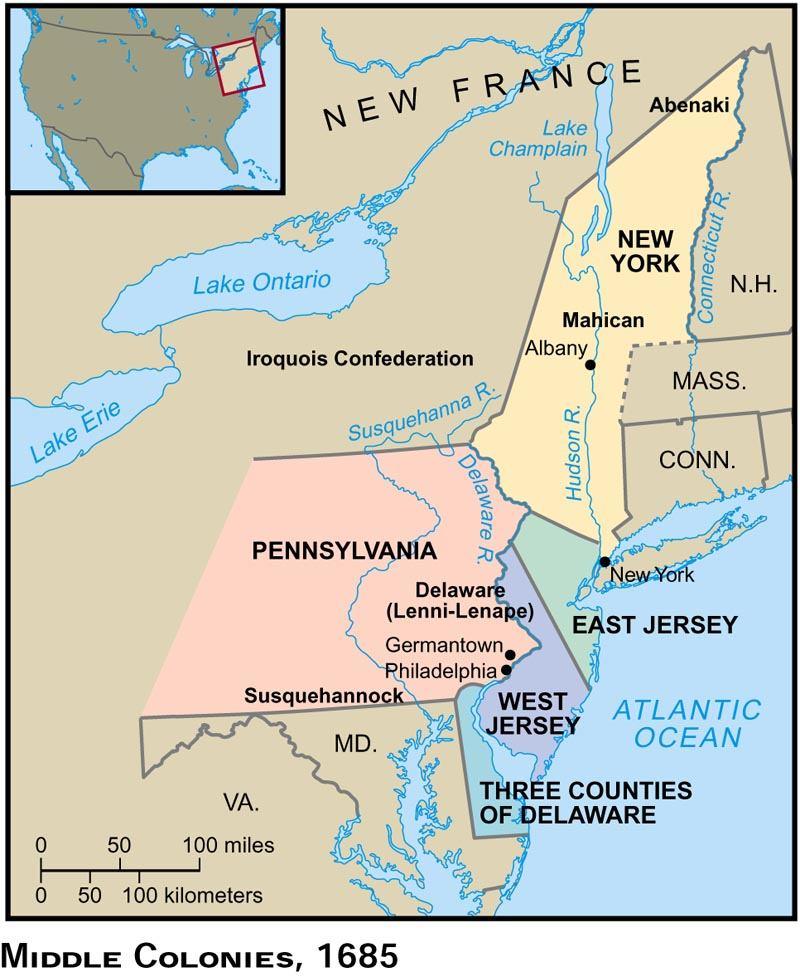 Middle Colonies New York New