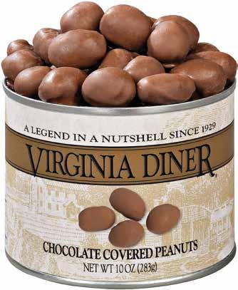peanut butter chips, raisins and Virginia Peanuts. 10 oz. can. 43606 $14.