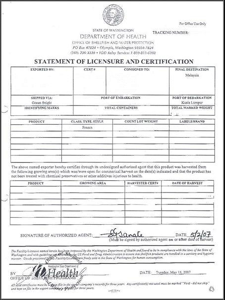 APPENDIX VIII. FSIS LETTER CERTIFICATE FOR BEEF PRODUCTS For smple Letterhed Certificte for the Export Beef nd Beef Products to, plese click http://www.fsis.usd.gov/pdf/bbml.pdf APPENDIX VIIII.