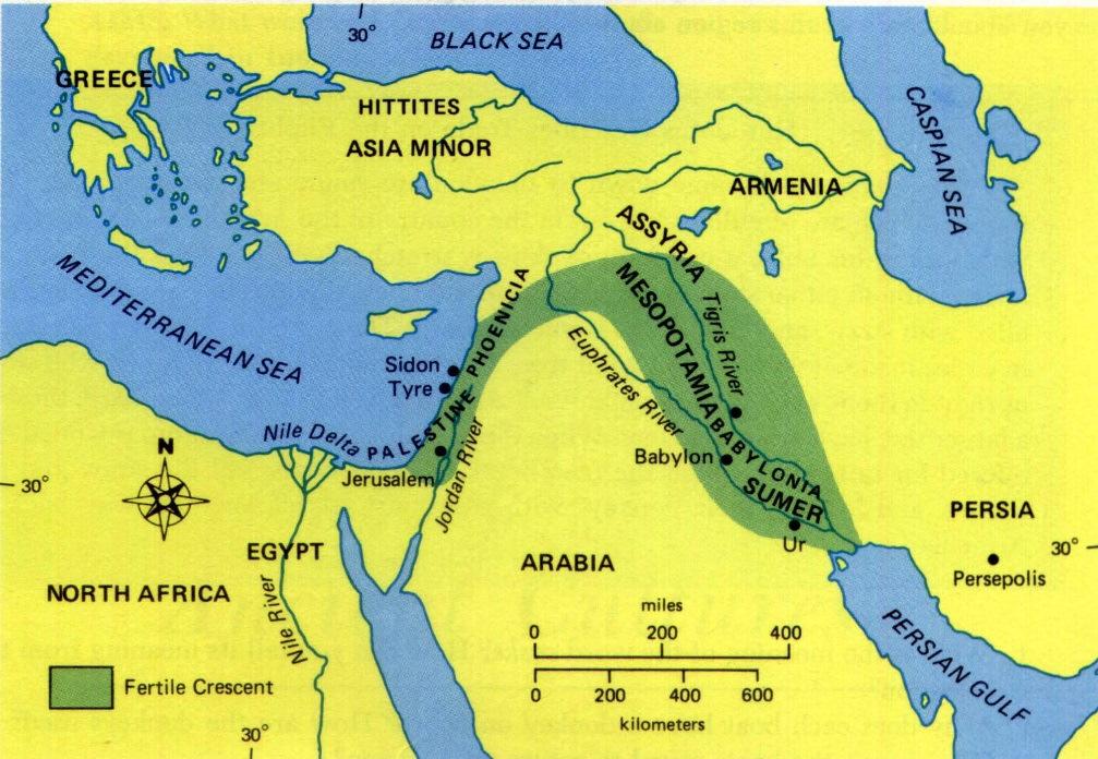 Ancient Mesopotamia was a green land where many plants grew due to the rich soil and occasional rain. The rich plant life allowed many animals to live in this region.