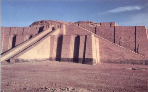Ziggurats Large temples dedicated to the god or goddess of the city Made of layer upon layer of mud bricks in the shape of a pyramid