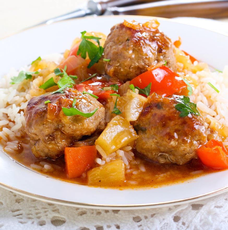 Slow Cooker Sweet and Sour Meatballs Place the meatballs and pineapple chunks in the crock of a 4-quart slow cooker. In a medium skillet, heat the oil until shimmering.