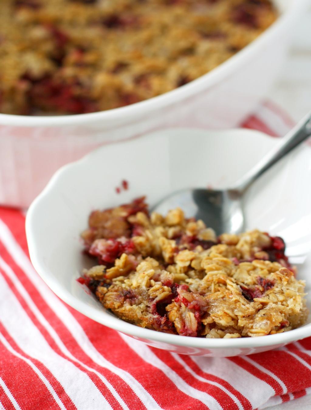 Raspberry Coconut Baked Oatmeal ½ cup vegan buttery spread, melted ½ cup maple syrup 1 teaspoon vanilla extract 2 Tablespoons ground flax seed + 6 Tablespoons water 2 ½ cups gluten free oats ½ cup