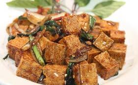 ĐẬU HỦ XÀO RAU THẬP CẨM Wok Tossed Tofu with Combo Veggies... $7.99 209.