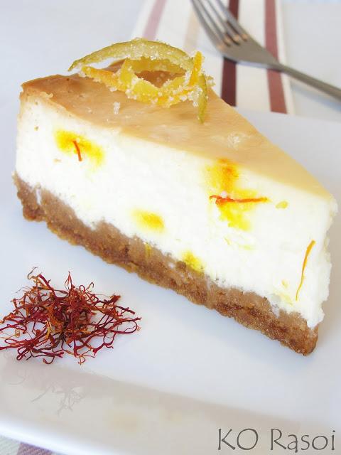 Saffron & Lemon Srikhand Cheesecake Spill the beans. Where has the summer gone and what have you done with it? The delicious sunshine is hiding behind thick, imposing clouds.