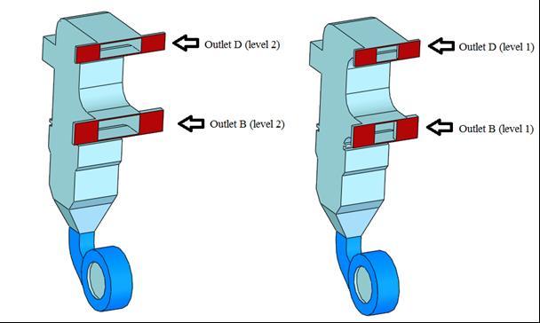 By using a flexible and changeable driver in outlet B and D, it is possible to change air flow speed in each section independently (Figure 3).