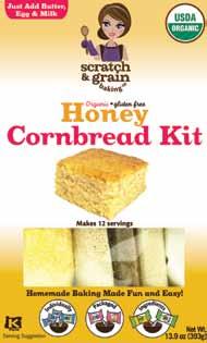 Honey Cornbread Kit Contents New Package DESIGNS in 2018 www.scratchandgrain.