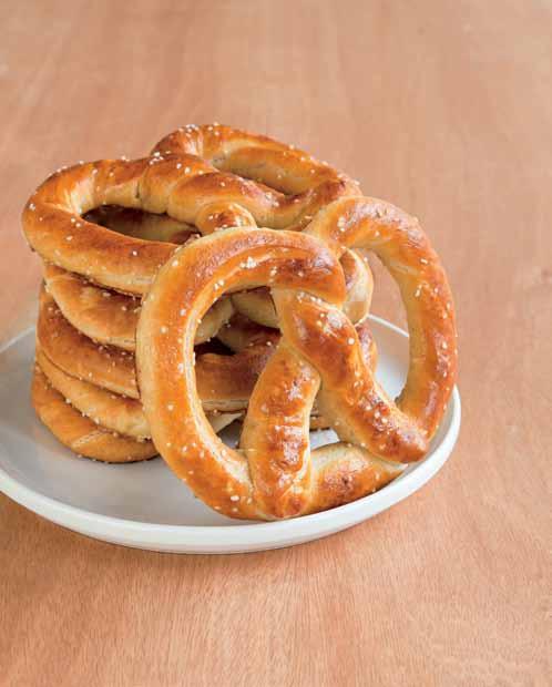 pretzel dough mix, salt, cinnamon sugar, and baking instructions for 10 perfect pretzels.