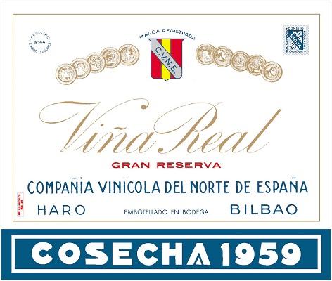 Viña Real Gran 1959, the best bottle in the tasting. In the old times some CVNE wines were better than others.