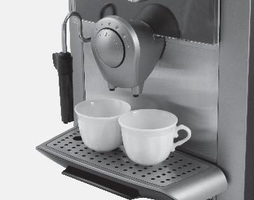 1 2 3 Adjust the drip tray according to the height of the cup/s. Place one cup if you want one coffee only.