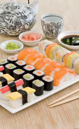 SUSHI PLATTERS Available at selected stores only Order in store