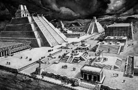 Their capital city, Tenochtitlan, was on the site of present-day Mexico City.