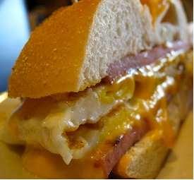 New Jersey Ham, Egg & Cheese Sandwich By: Carrie Farias from Carrie's Experimental Kitchen To think such an easy sandwich recipe as this could be so irresistible.
