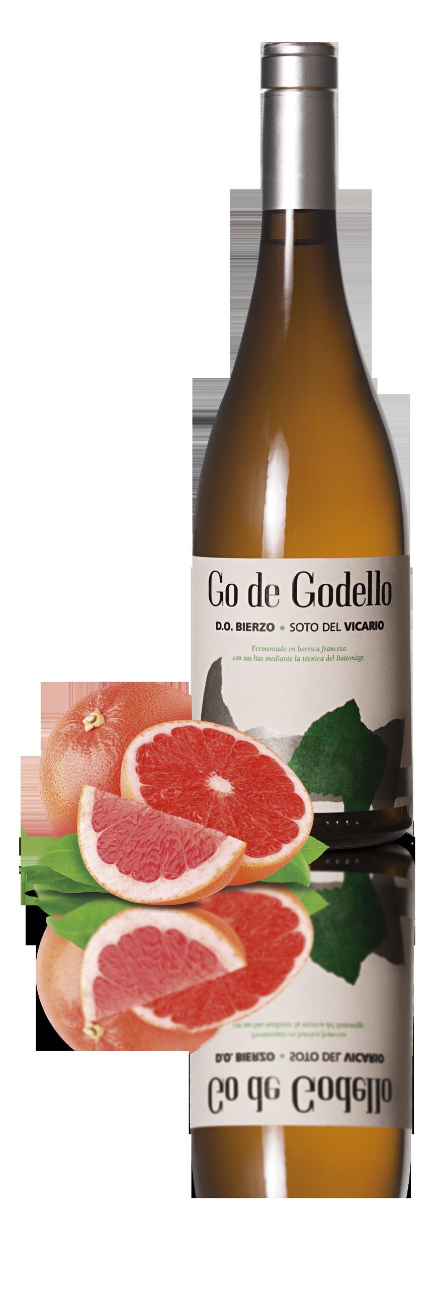 D.O. BIERZO GO DE GODELLO (100% Godello) Manually harvested on the 29th of September, 2015. White wine produced from 100% Godello grapes. Cold pre-maceration of 24 hours with partially frozen grapes.