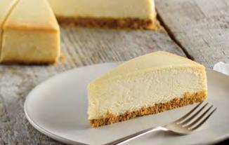 69 oz - 133 g 18 hours in the refrigerator TRADITIONAL NEW YORK CHEESECAKE A creamy, rich New York cheesecake sits on a