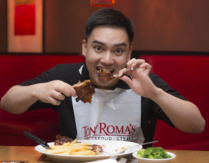 From 28th August 3rd September, you can enjoy a 25% discount on a full slab of Baby Back Ribs simply by posting a photo of yourself with our Baby Back Ribs and tag Tony Roma s Bangkok