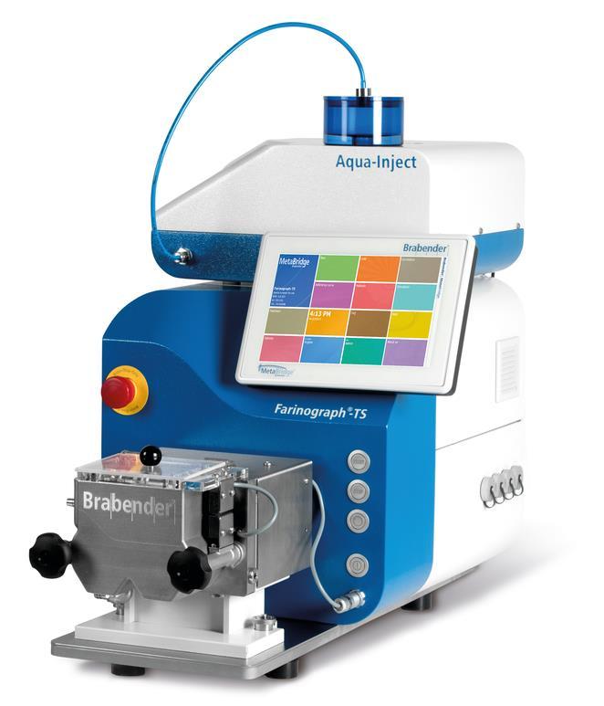 Brabender Farinograph -TS Aqua-Inject Advantages High accuracy (better than 0,1%) Electronically controlled, constant water