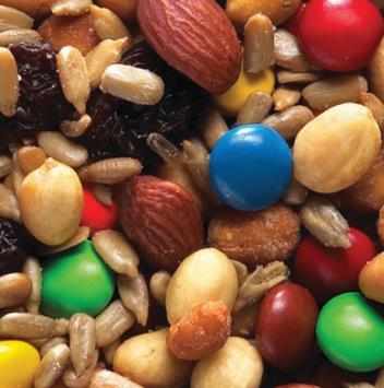 Sweet n' Crunchy Trail Mix - 44641 Peanuts, Raisins, Cocoa Gems (Confectionery Coating (Sugar, Partially Hydrogenated Palm Kernel Oil, Cocoa Powder, Whey Powder, Nonfat Milk Powder, Soy Lecithin,