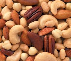 Mixed Nuts with Peanuts 44617 Peanuts, Almonds, Cashews, Brazils, Pecans, Filberts, Salt, Peanut Oil.