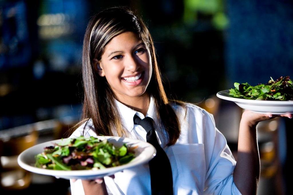 Service Holding warm vinaigrette is low risk due to high acidity Use only properly cleaned and sanitized service plates and utensils Servers to exercise good personal