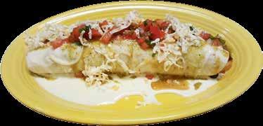 Quesadillas Q1) Quesadilla Rica $9.00 Cheese quesadilla stuffed with your choice of ground beef, beef tips, chicken or refried beans. Served with lettuce, tomatoes, sour cream, guacamole and rice.