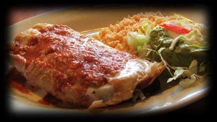 Served with rice and beans, lettuce, tomatoes, guacamole, baby onions and tortillas. Chori Pollo $11.99 Marinated grilled chicken breast and chorizo.topped with nacho sauce.