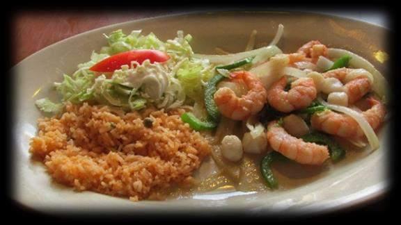Served with rice and vegetables. Camarones a la Diabla $12.99 Shrimp in spicy sauce (mild or hot).