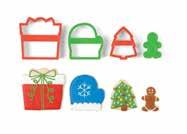 CHRISTMAS COOKIE CUTTERS - WREATH SET Set