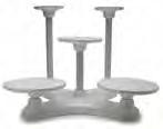 y Cake Stands y PME S-Shape Cake Stand PME E-Shape Cake Stand PME Swan-Shape Cake Stand Ring Sizes: 6 (152 mm) (use with 10 board or smaller) 9 (229 mm) (use with 12 board or smaller) 12 (305 mm)