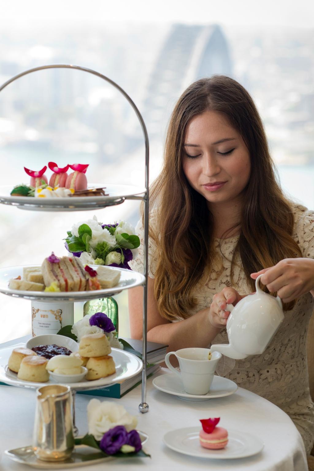 Presentation of Tea & Food Serving Food Present food in elegant tiered trays when serving High Tea for small groups of two or three