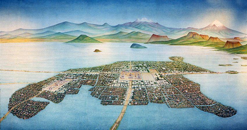 The Aztec Founded in 1325, Tenochtitlan was the capital & home of the