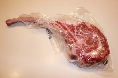 This steak came in a vacuum-sealed bag and had been wet aged.