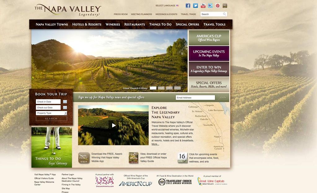 New Website Launched: VisitNapaValley.