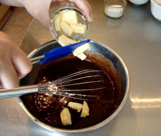 Add half of the butter and keep mixing until