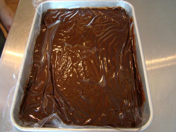 To let the ganache cool down faster, you can