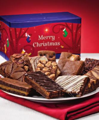 CHRISTMAS 2-BOX TOWER 4 Brownies, 6 Sprites, 6 Morsels & 3 Bars - 2.9 lbs. RC302 $44.