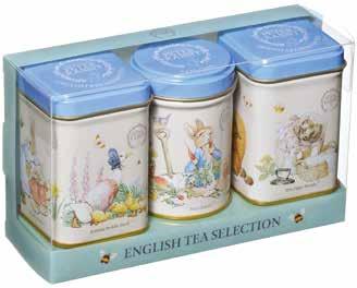 tins in a presentation pack on a decorative plinth 40