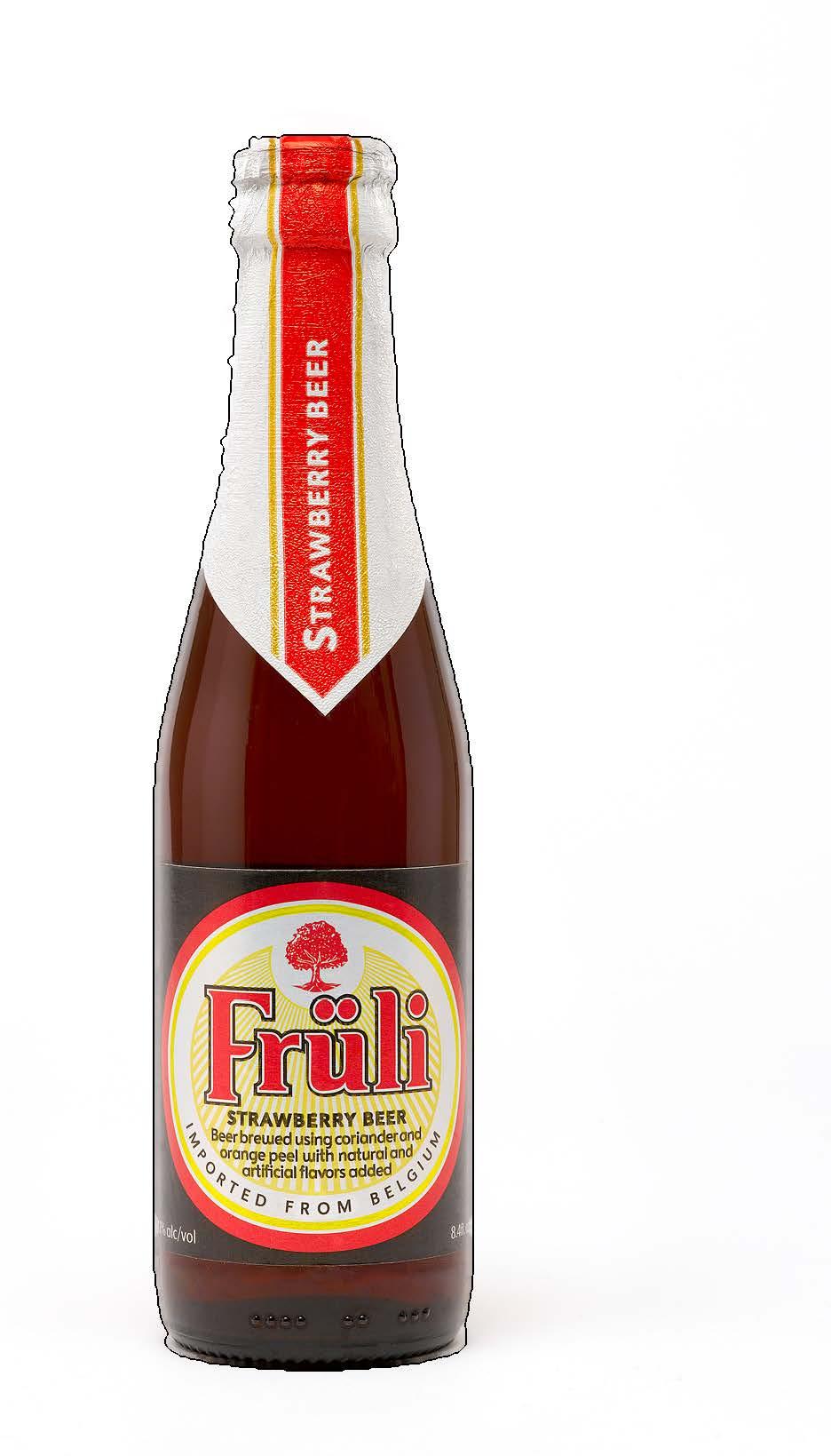 Belgian Strawberry White (Wheat) Beer fermented with