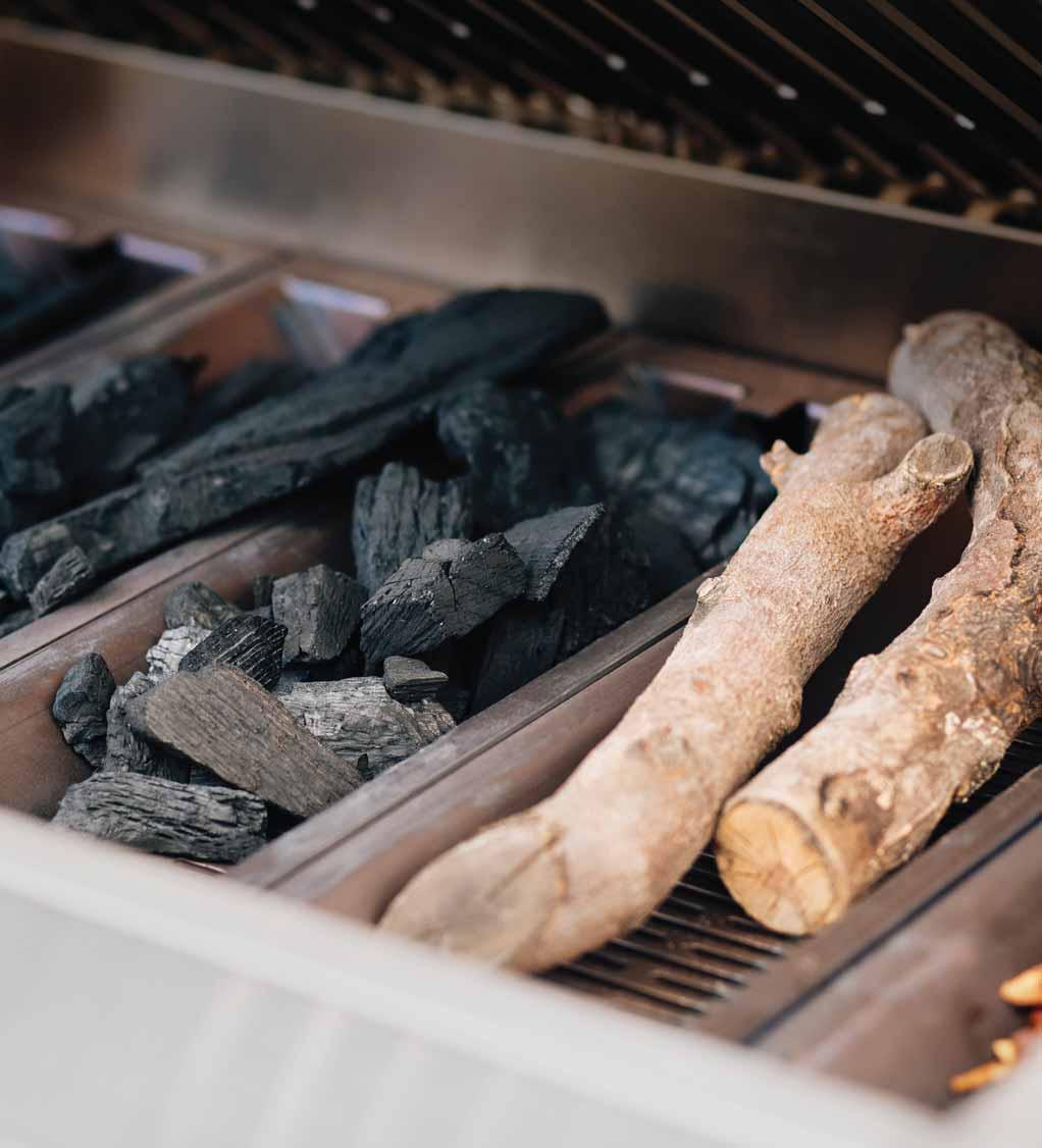 A MULTI-FUEL MONSTER We can argue all day about the convenience and consistency of gas vs. the bold flavor of charcoal.