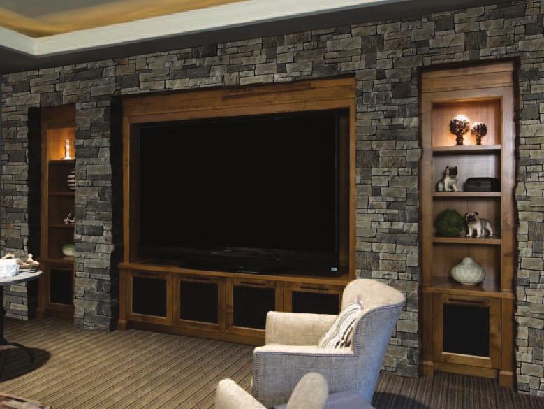 A Solid Choice Cultured Stone veneer creates an immediate and lasting impression of permanence and beauty.