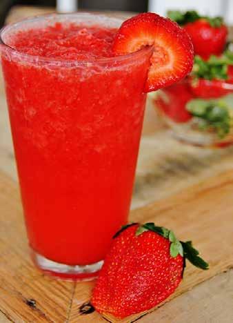 Strawberry Smoothie 1 cup skim milk 1½ cups