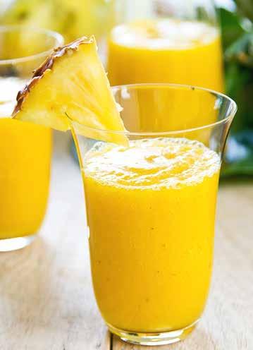 Coconut Pineapple Smoothie 1 cup fresh pineapple, chopped ¼ cup coconut milk ¼ cup