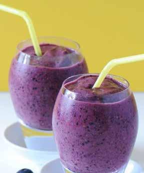 Berry Burner Smoothie 1 cup water 1 cup fresh or frozen blueberries ½ medium avocado 1