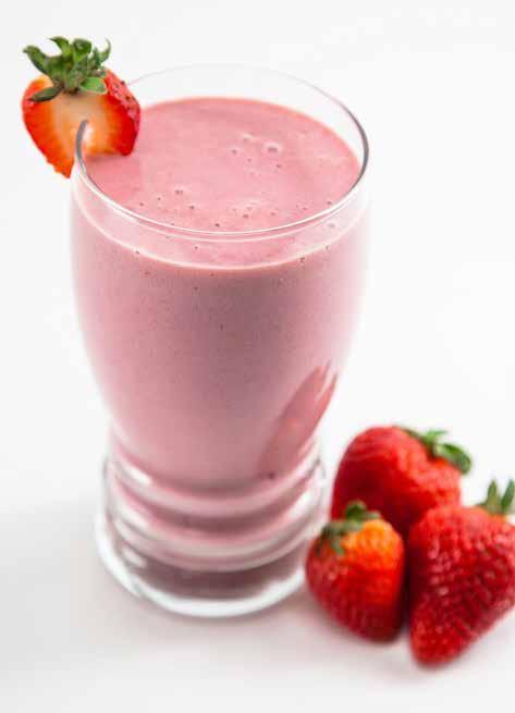 Strawberry Smoothie 4 cups fresh strawberries 1 cup nonfat